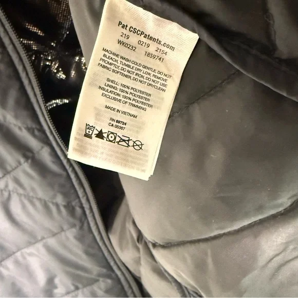 Columbia long quilted Vest Omni heat size large black Heavenly II Long Vest - Picture 14 of 14